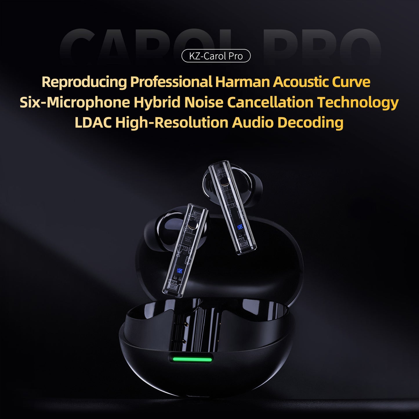 KZ Carol Pro ANC Wireless Earbuds