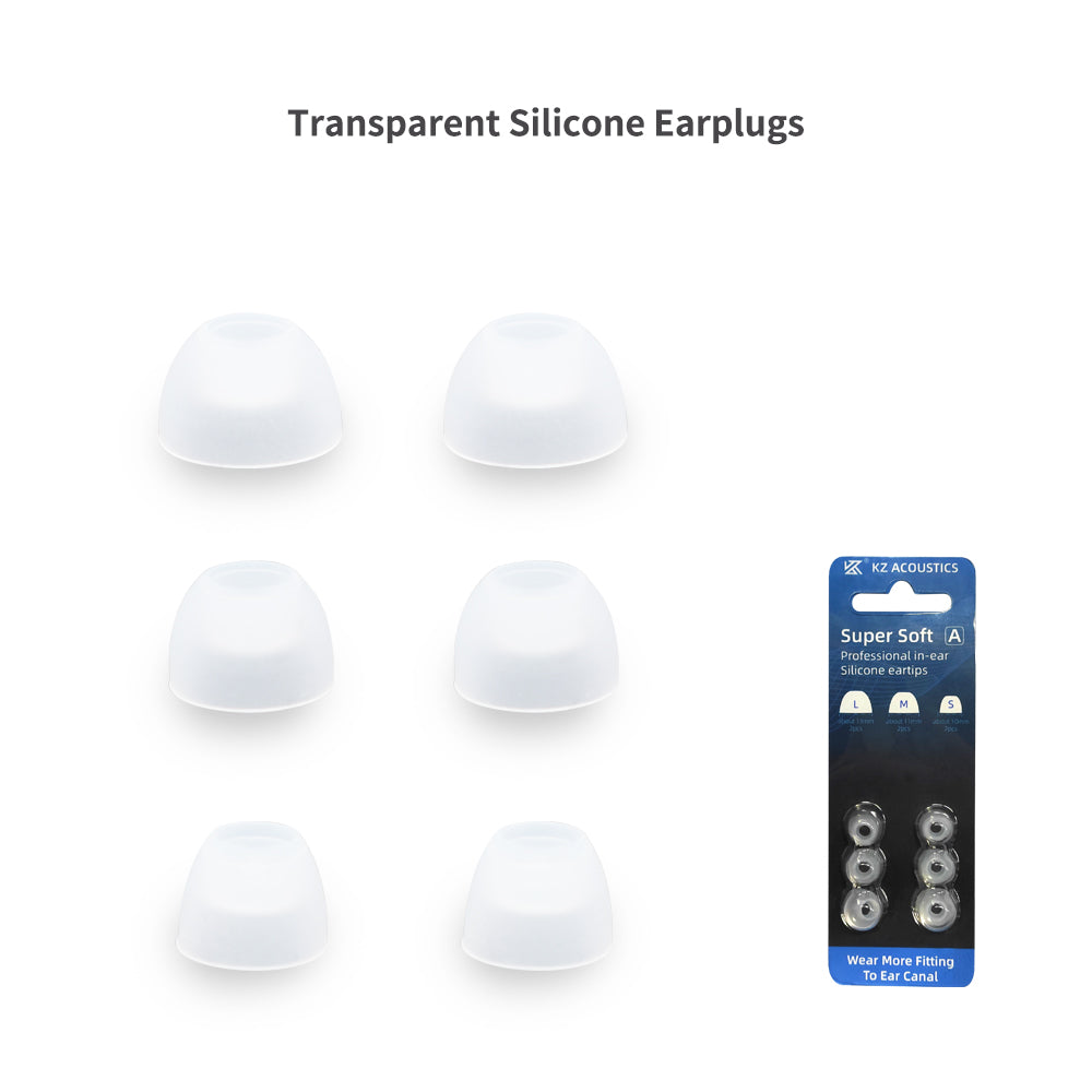 In-Ear Earcaps Eartips Earplugs silicone (3pairs black）